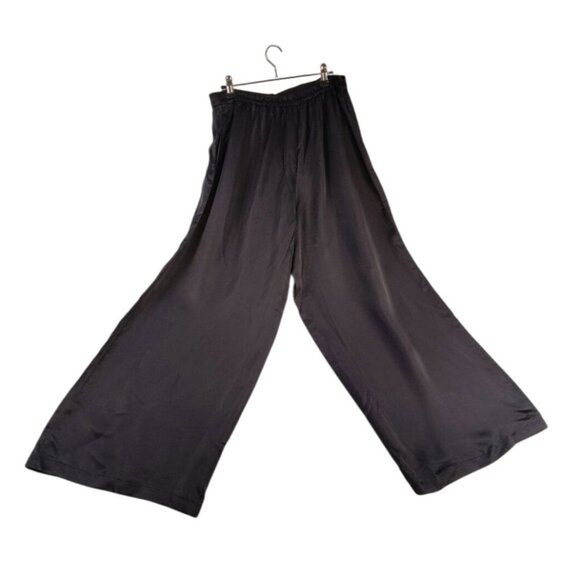 Athleta Women's Black Calm Cool Wide Leg Pants Size L - Picture 4 of 7
